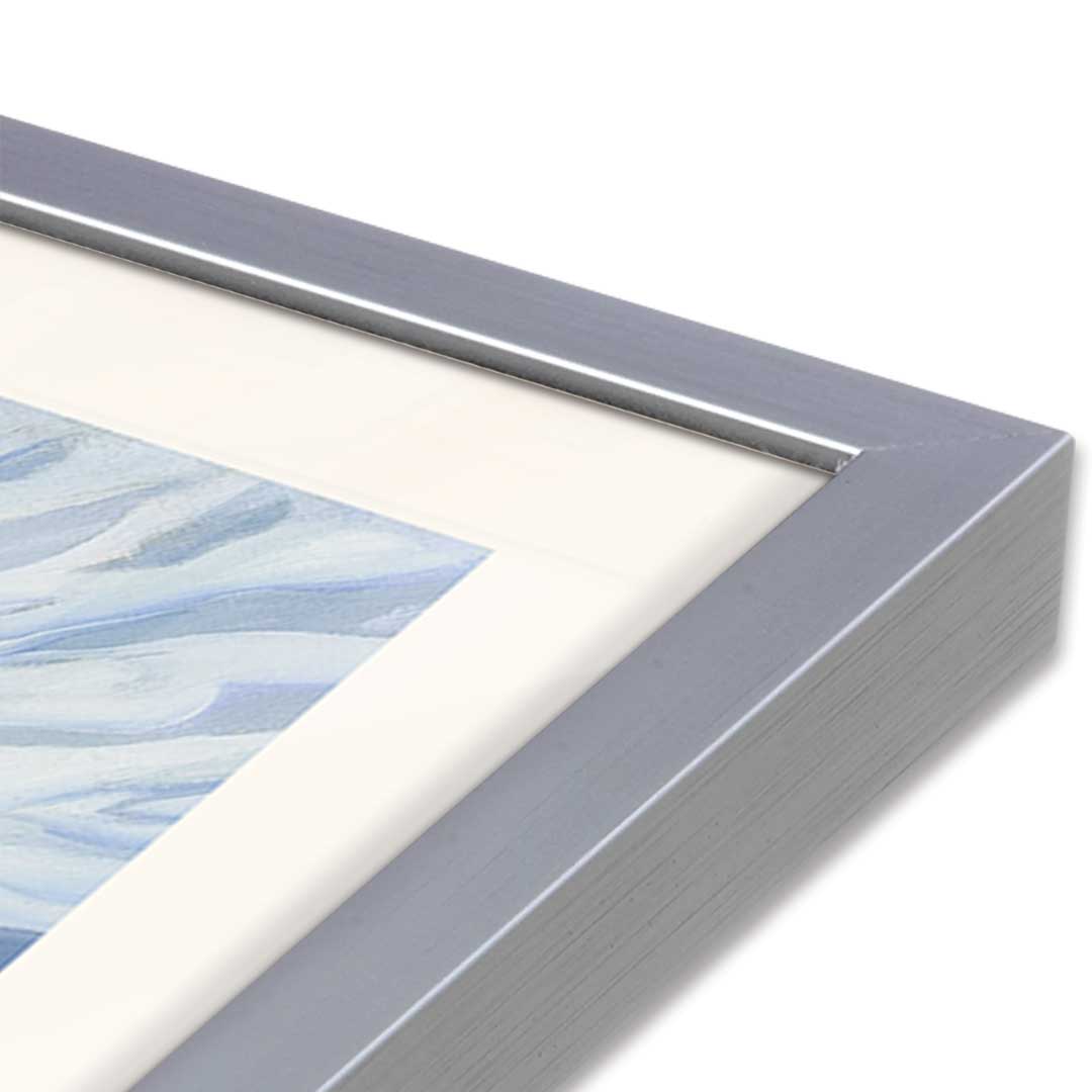 [Color:Polished Chrome], Picture of art in a Polished Chrome frame at an angle