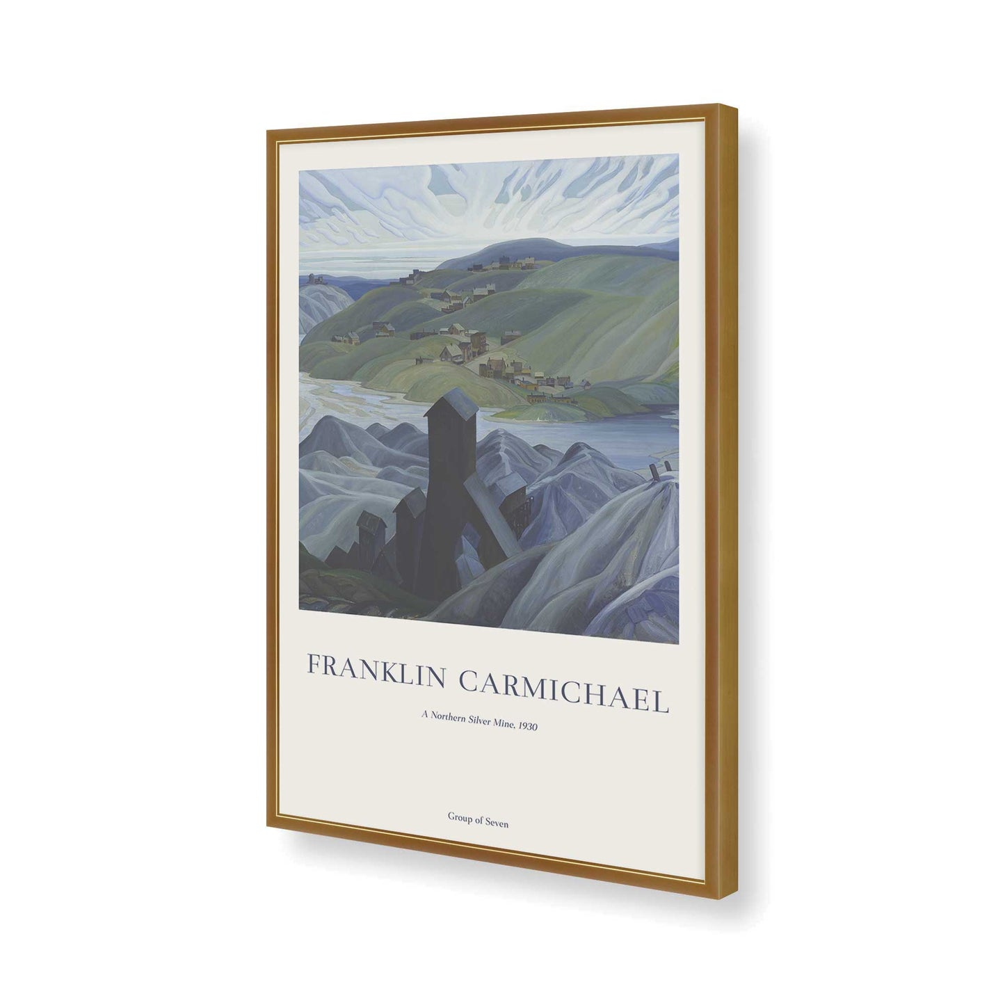 [Color:Polished Gold], Picture of art in a Polished Gold frame of the corner