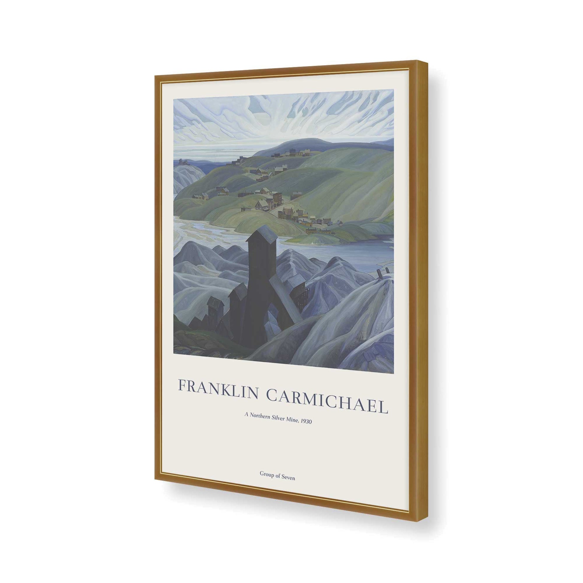 [Color:Polished Gold], Picture of art in a Polished Gold frame of the corner