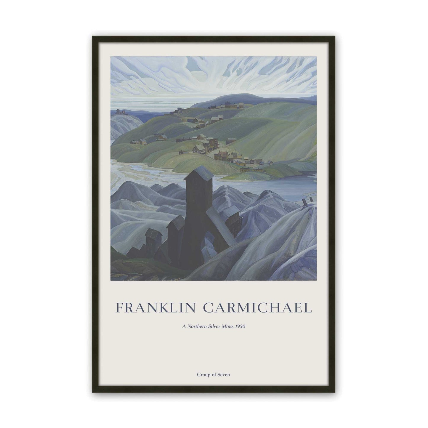 [Color:Satin Black], Picture of art in a Satin Black frame
