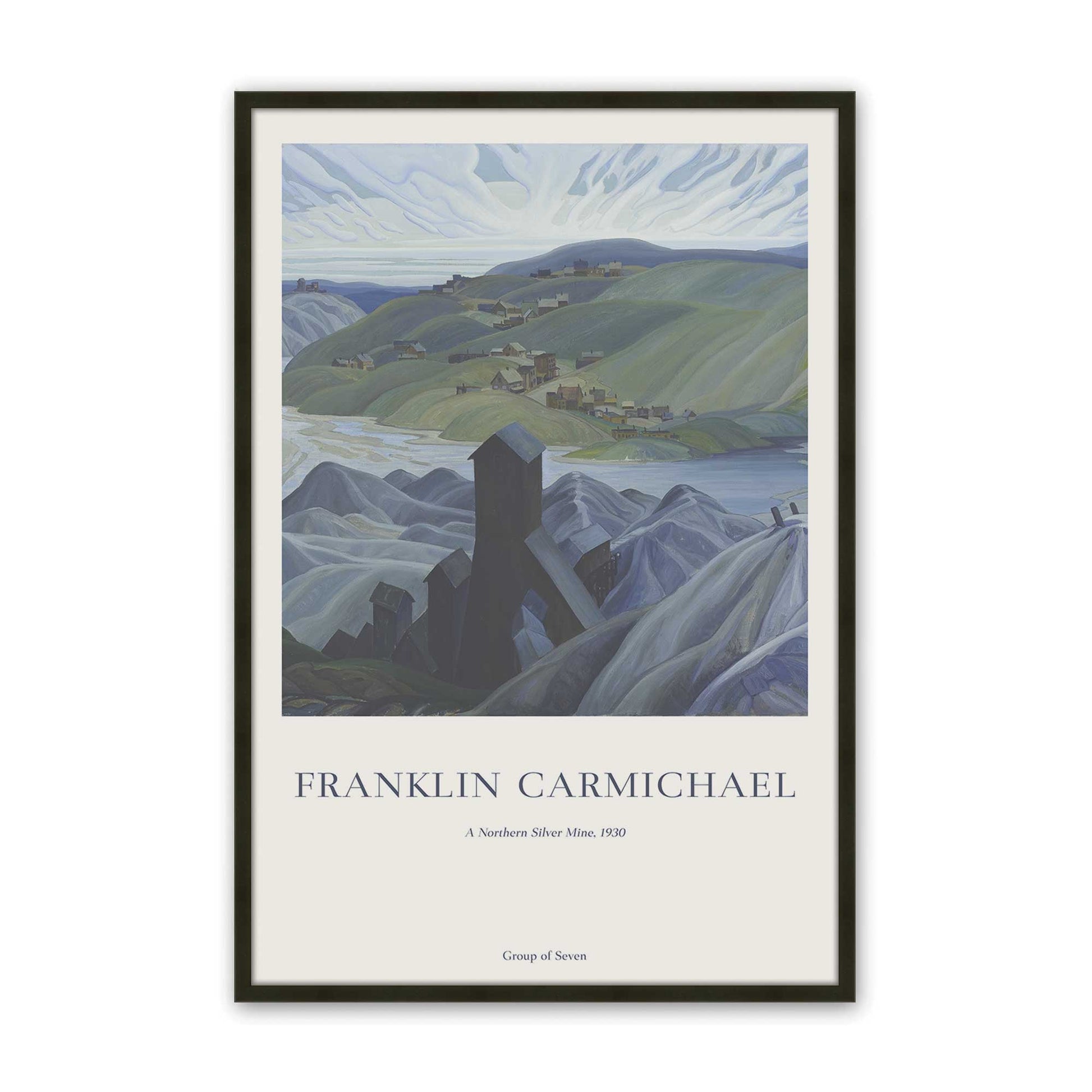 [Color:Satin Black], Picture of art in a Satin Black frame