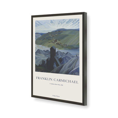 [Color:Satin Black], Picture of art in a Satin Black frame of the corner