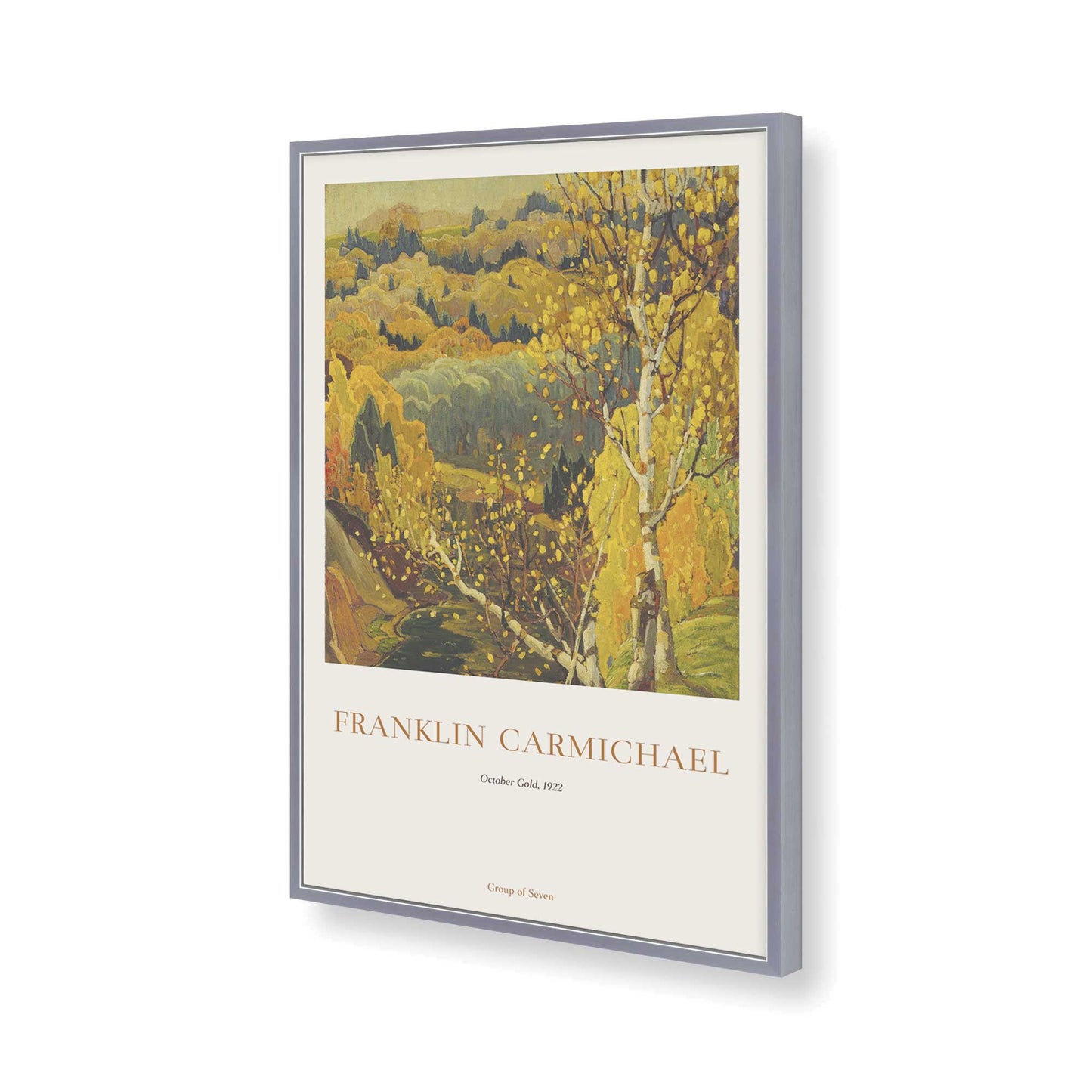 [Color:Polished Chrome], Picture of art in a Polished Chrome frame of the corner