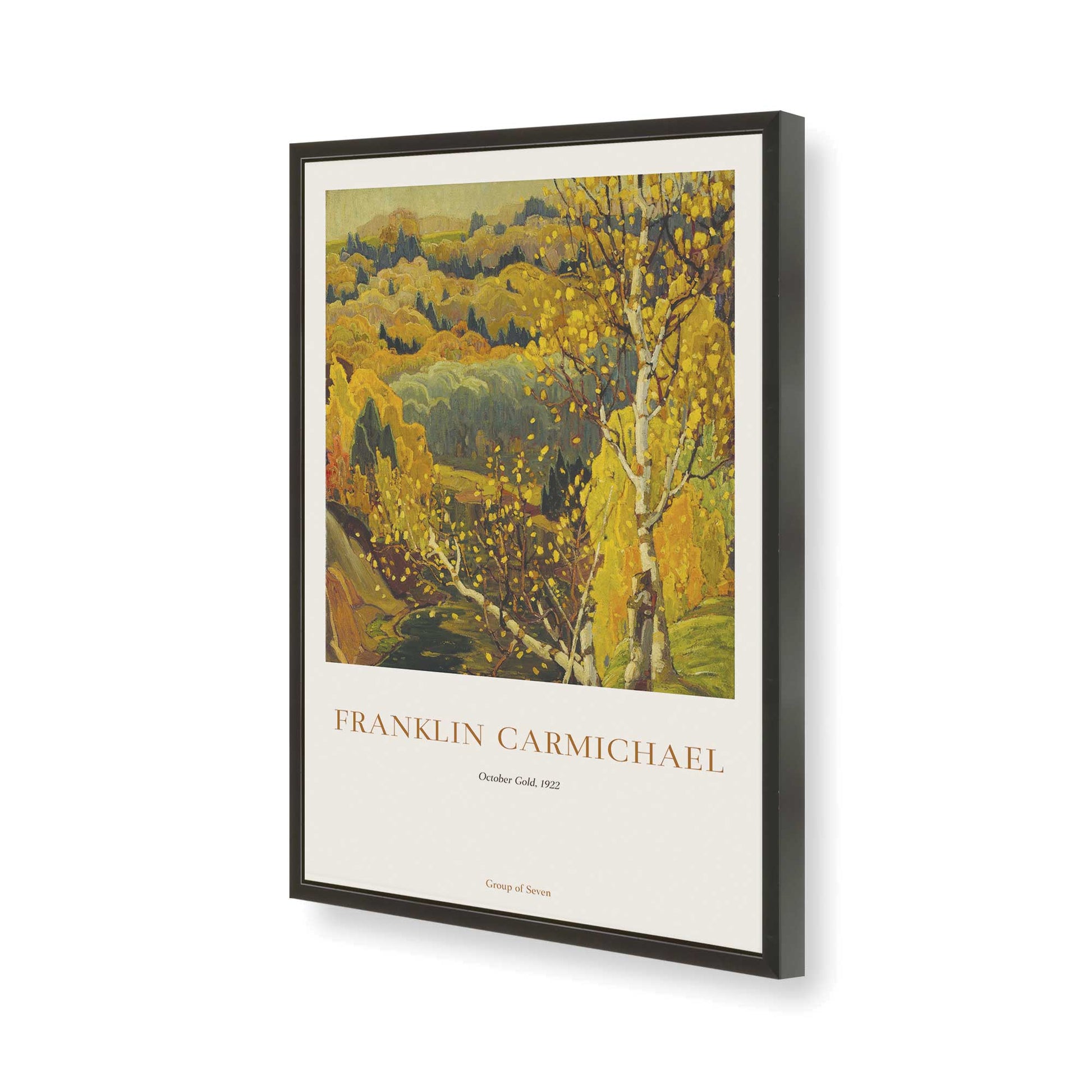 [Color:Satin Black], Picture of art in a Satin Black frame of the corner