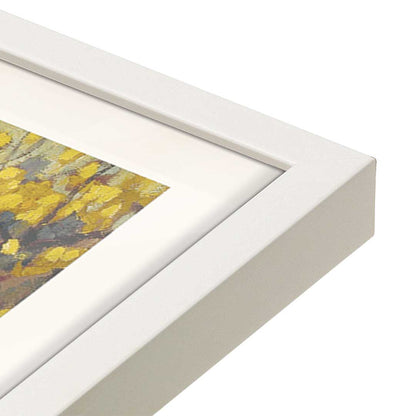[Color:Opaque White], Picture of art in a Opaque White frame at an angle