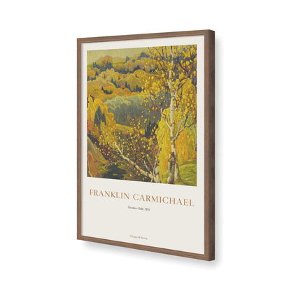[Color:Walnut], Picture of art in a Walnut frame of the corner