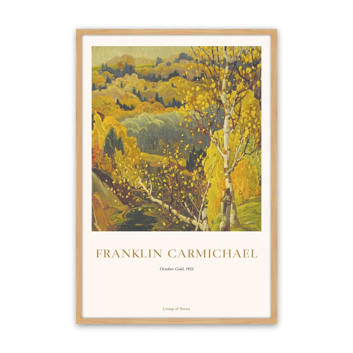 [Color:American Maple], Picture of art in a American Maple frame