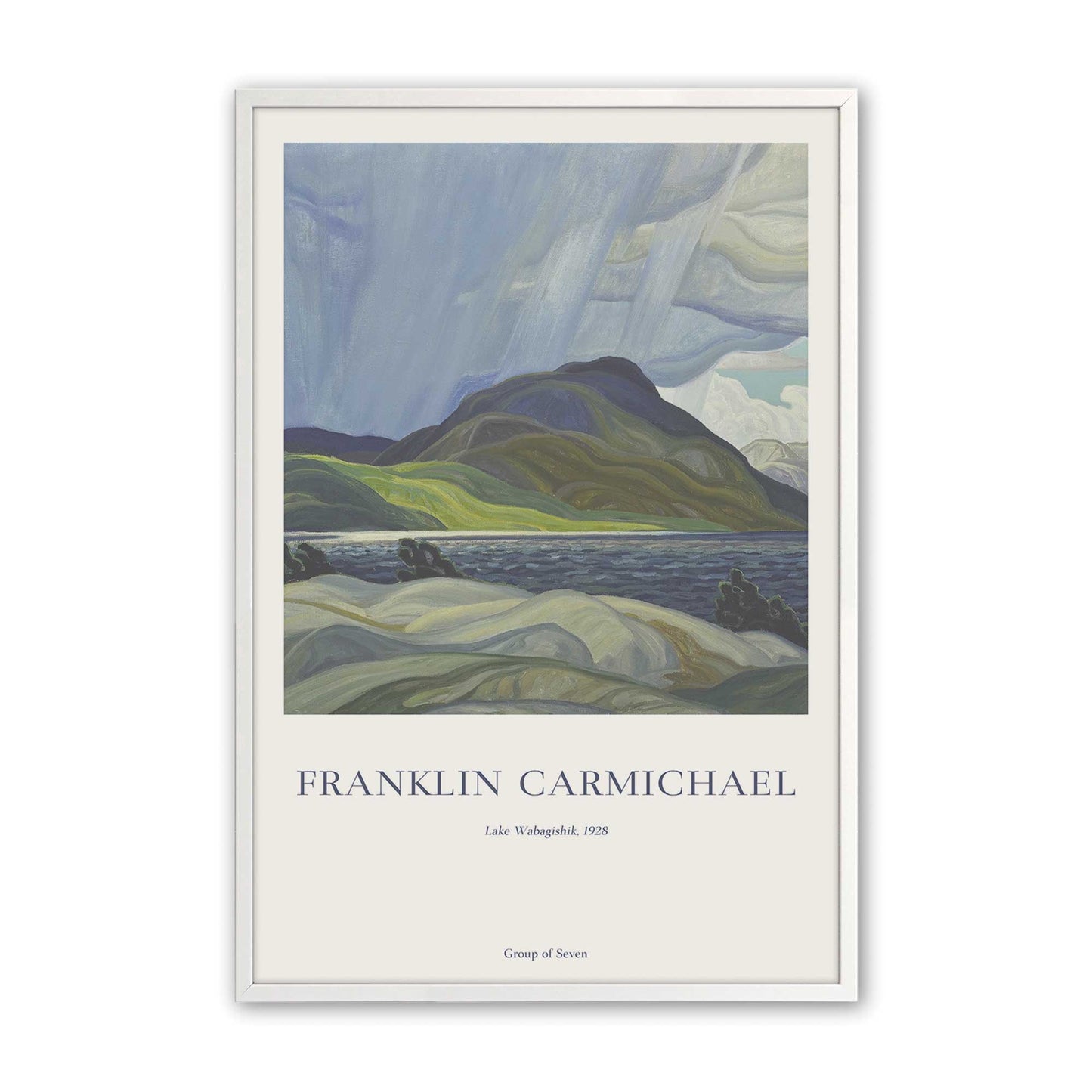 [Color:Opaque White], Picture of art in a Opaque White frame
