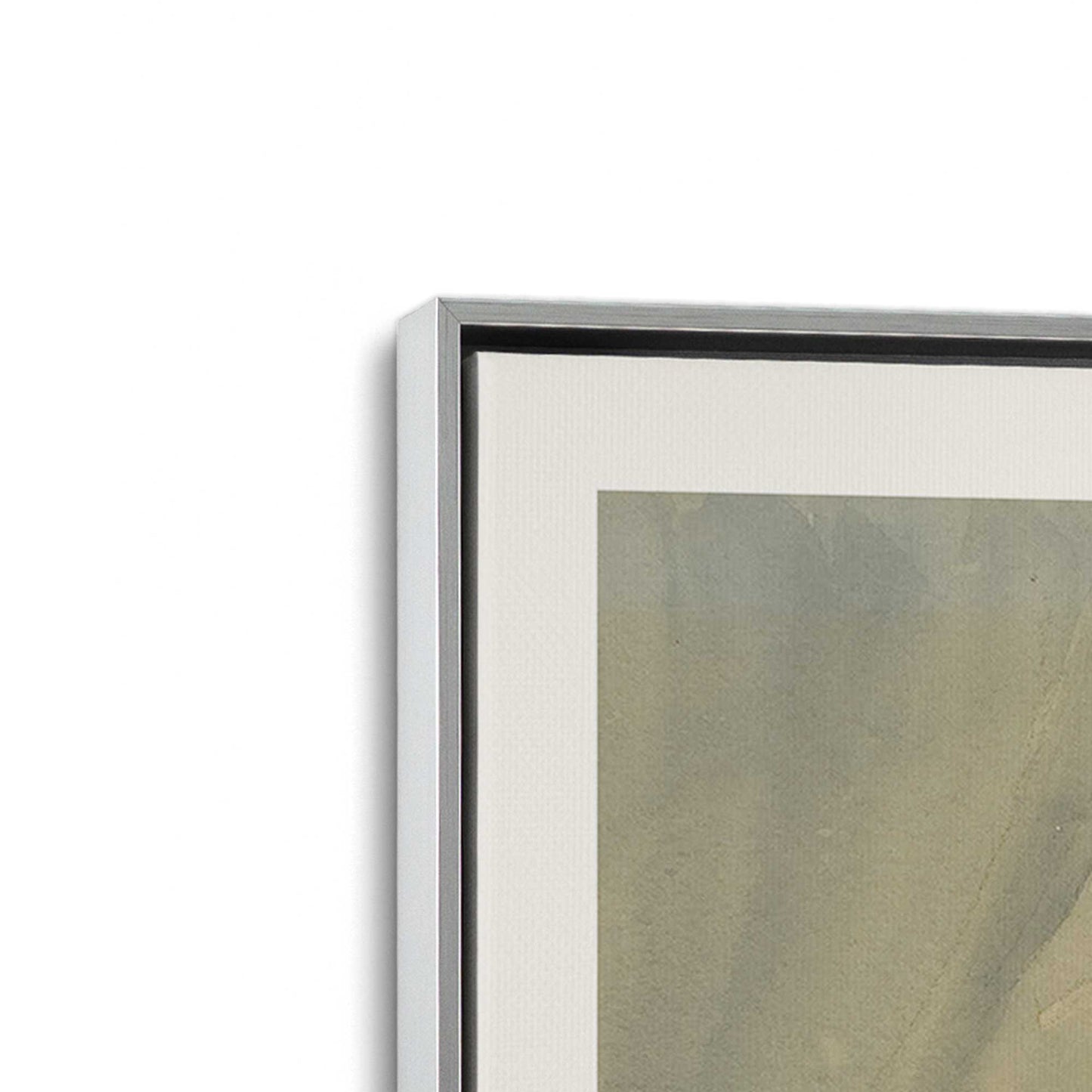 [Color:Polished Chrome], Picture of art in a Polished Chrome frame at an angle