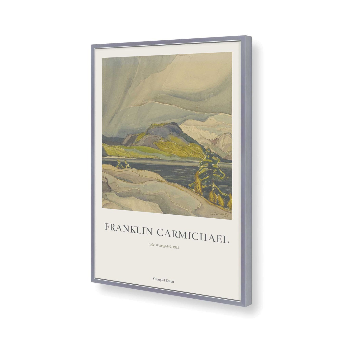 [Color:Polished Chrome], Picture of art in a Polished Chrome frame of the corner