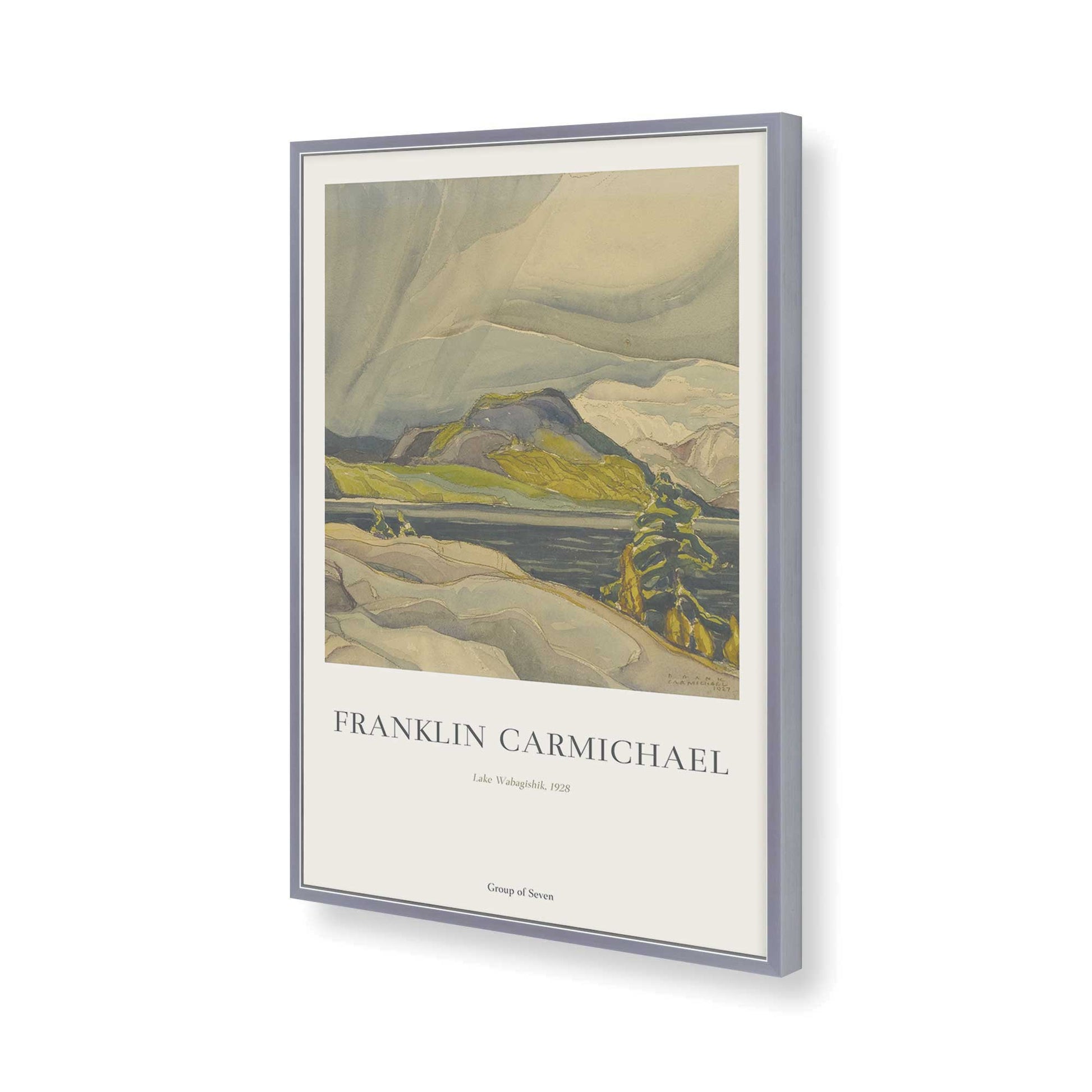 [Color:Polished Chrome], Picture of art in a Polished Chrome frame of the corner
