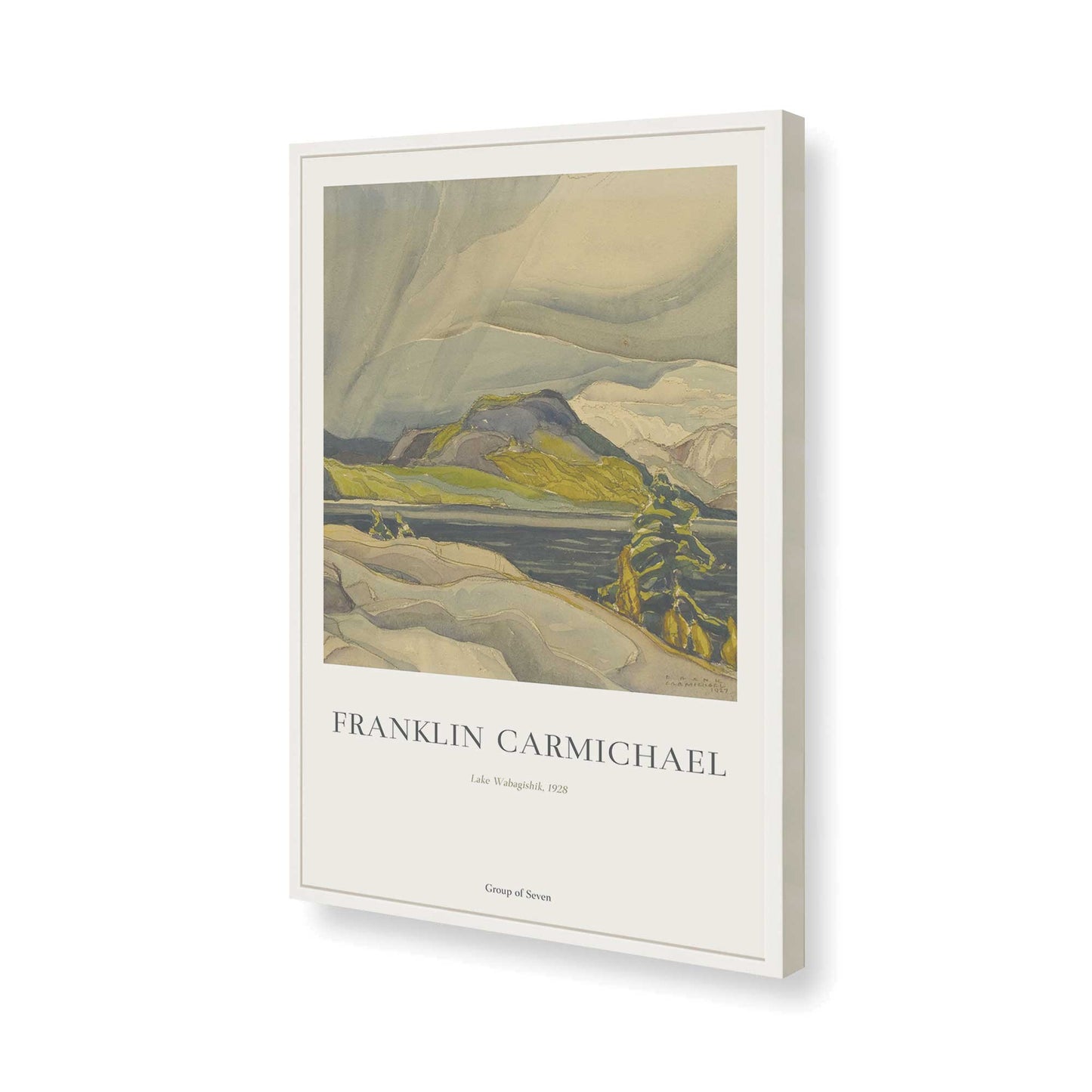 [Color:Opaque White], Picture of art in a Opaque White frame of the corner