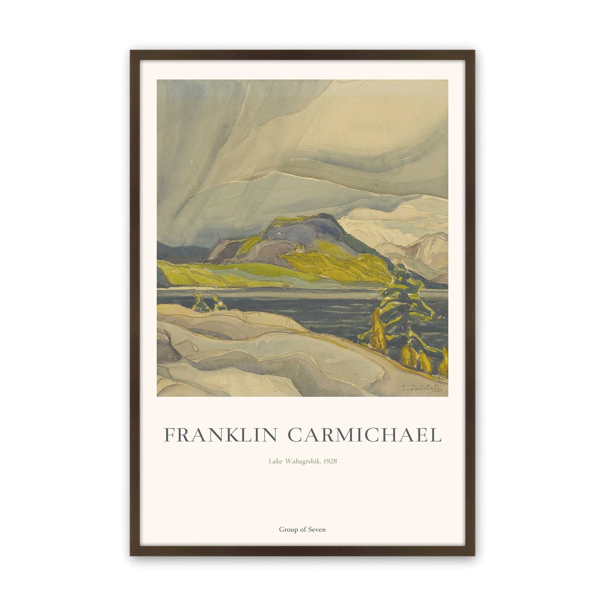[Color:Belvinder Brown], Picture of art in a Belvinder Brown frame