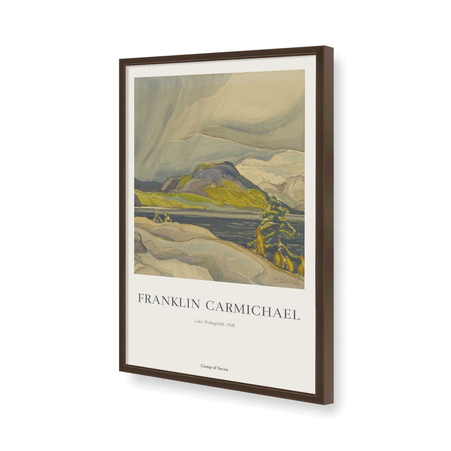 [Color:Belvinder Brown], Picture of art in a Belvinder Brown frame of the corner