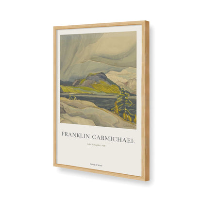 [Color:American Maple], Picture of art in a American Maple frame of the corner