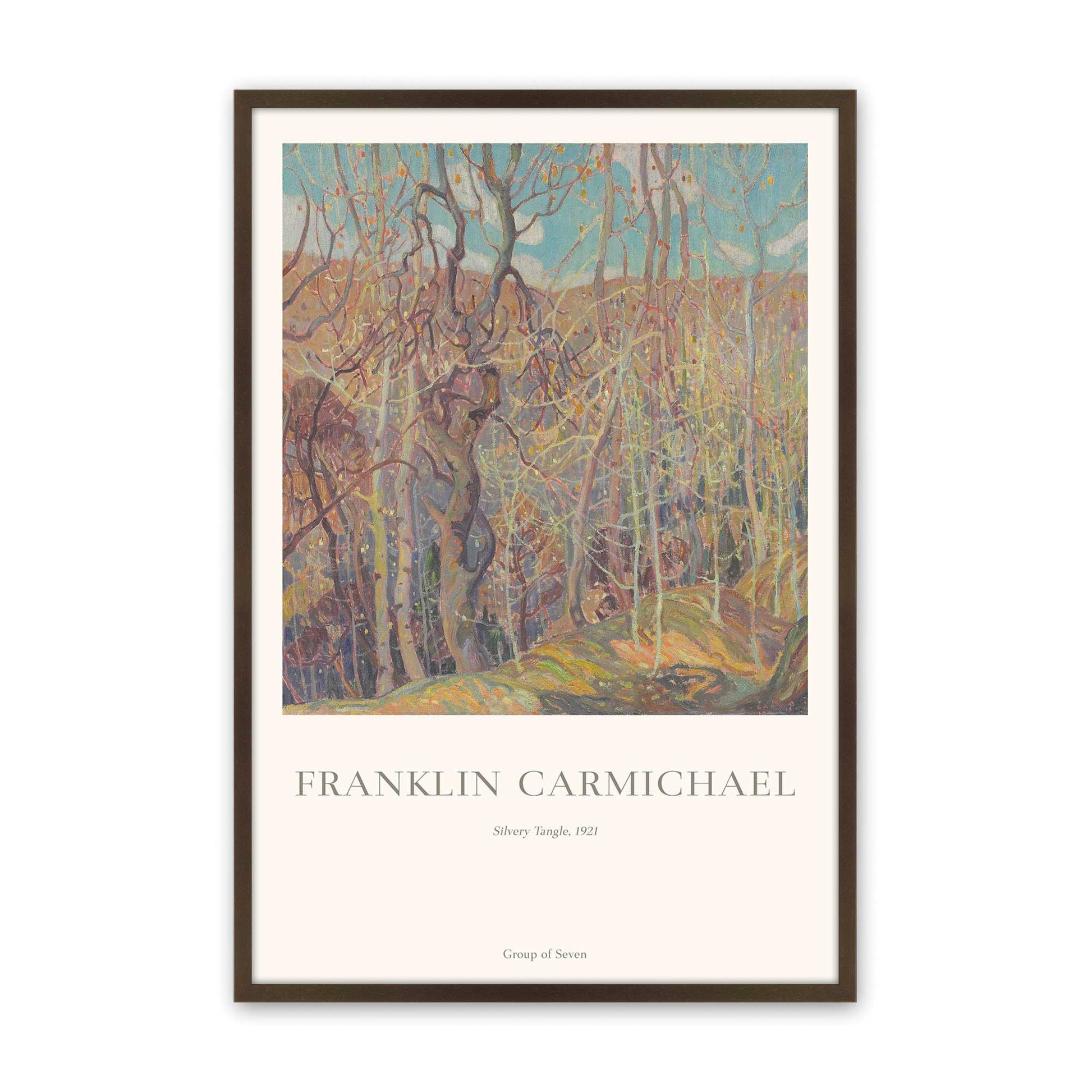 [Color:Brown], Picture of art in a Brown frame
