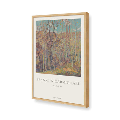 [Color:American Maple], Picture of art in a American Maple frame of the corner