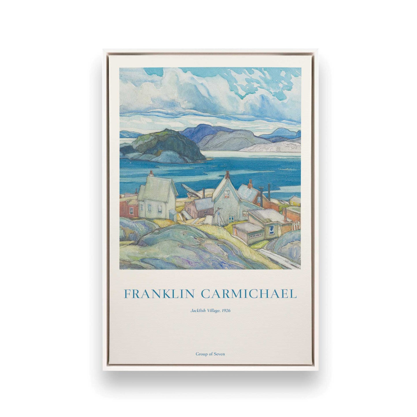 [Color:Opaque White], Picture of art in a White frame
