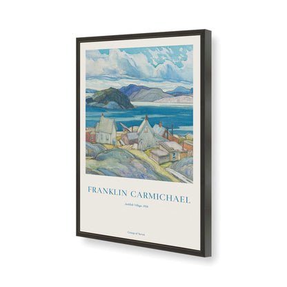 [Color:Satin Black], Picture of art in a Satin Black frame of the corner
