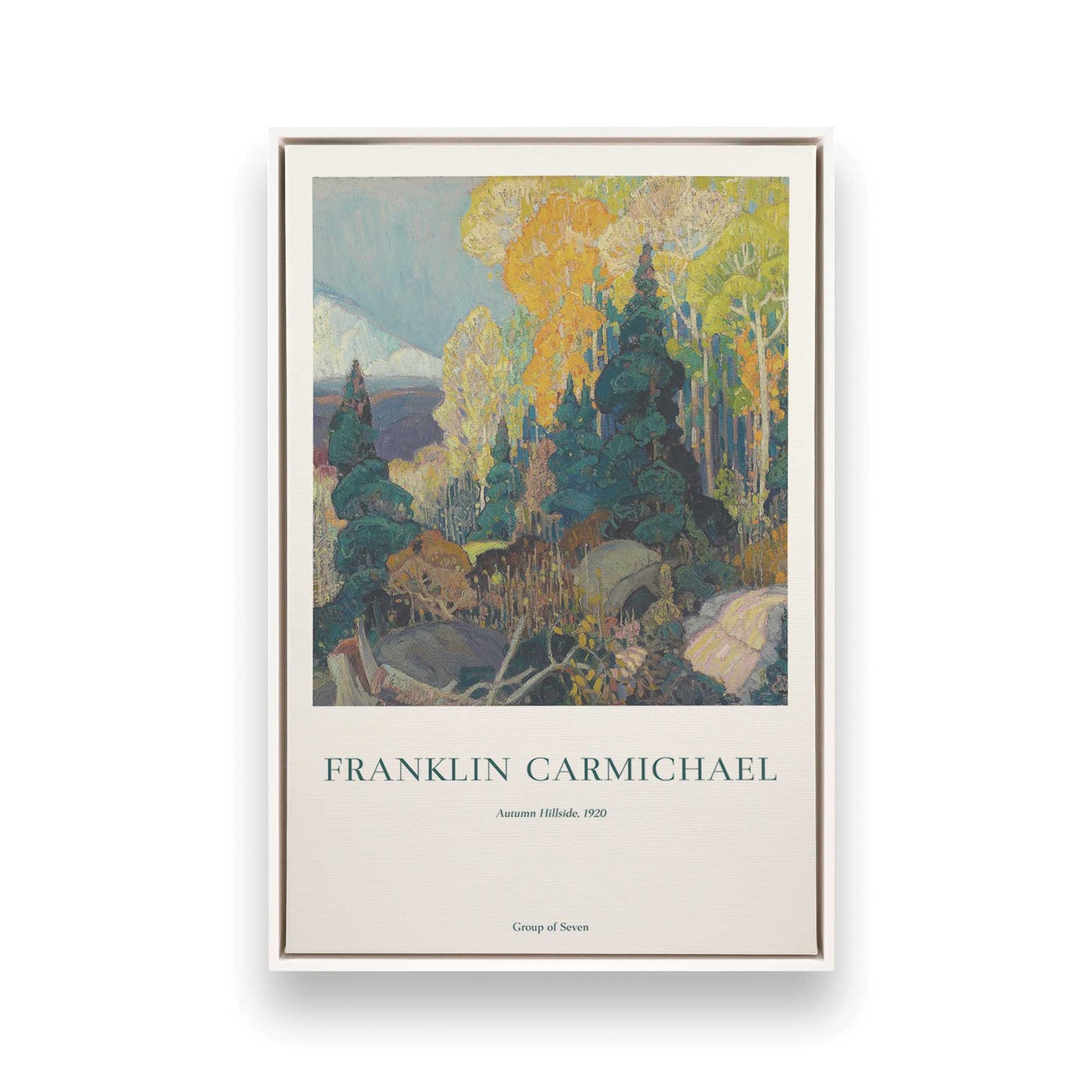 [Color:Opaque White], Picture of art in a White frame