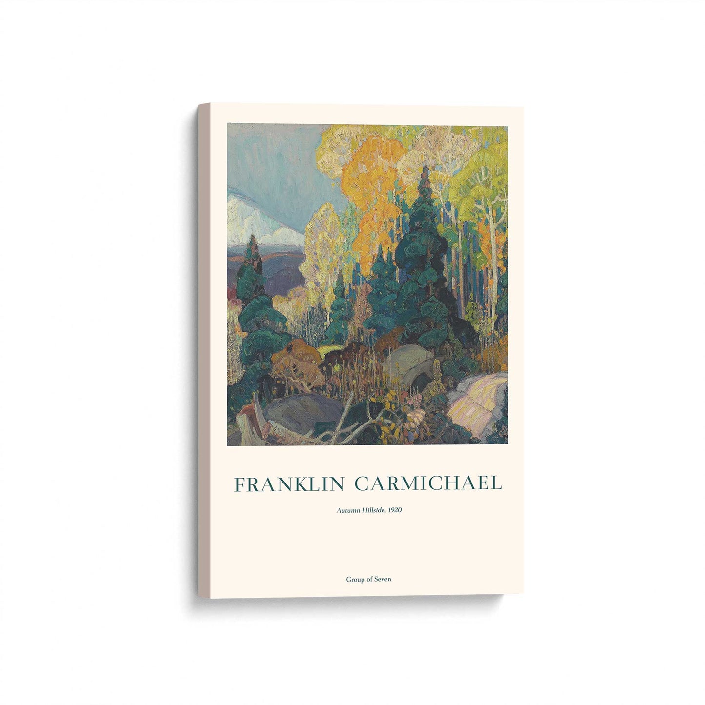 [Color:Stretched Canvas], Picture of art at an angle