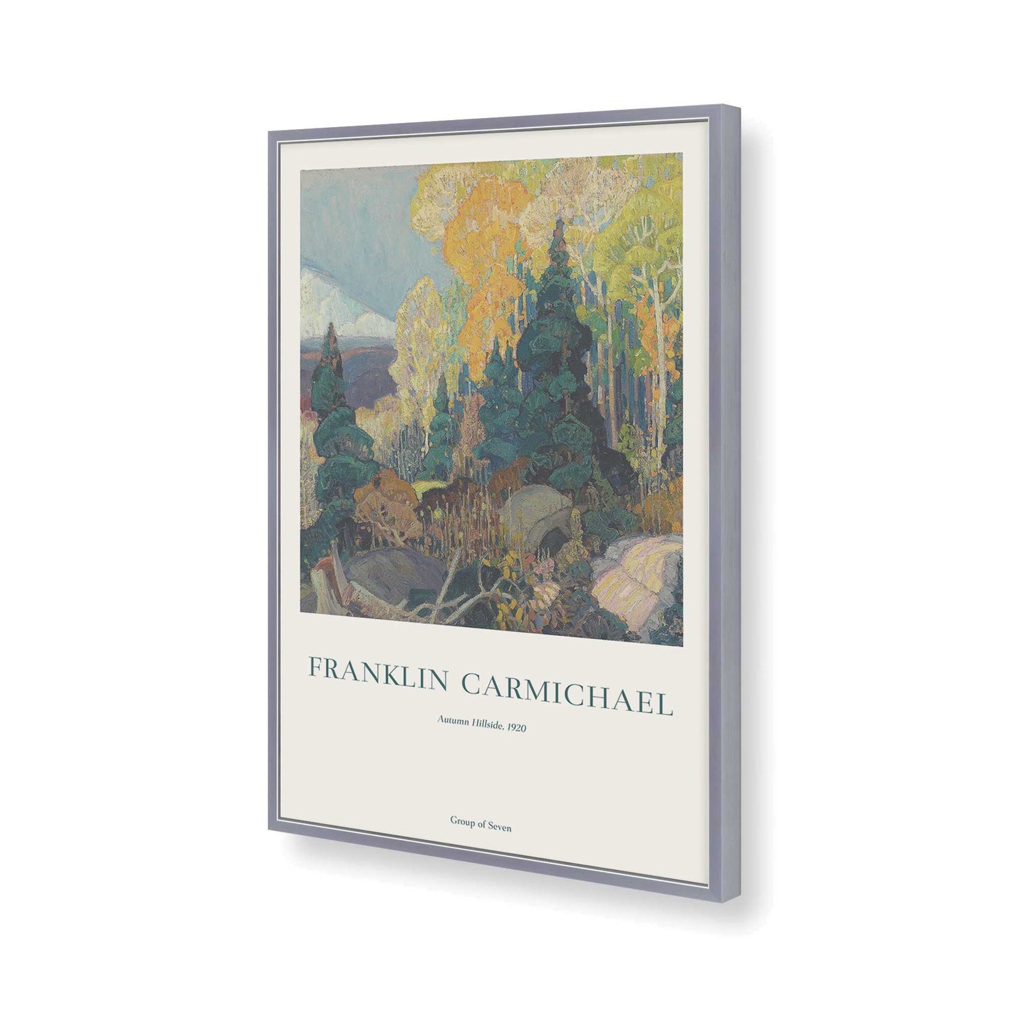 [Color:Polished Chrome], Picture of art in a Polished Chrome frame of the corner