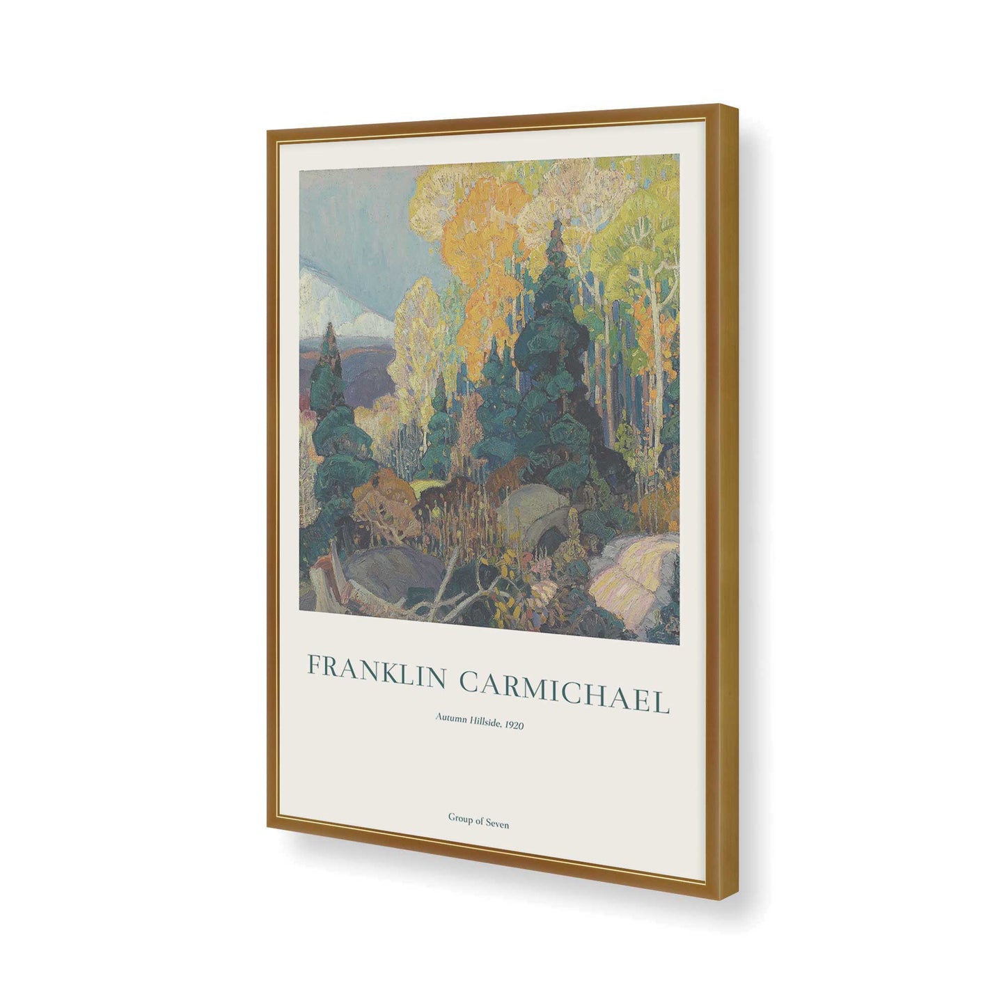 [Color:Polished Gold], Picture of art in a Polished Gold frame of the corner