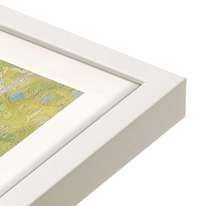 [Color:Opaque White], Picture of art in a Opaque White frame at an angle