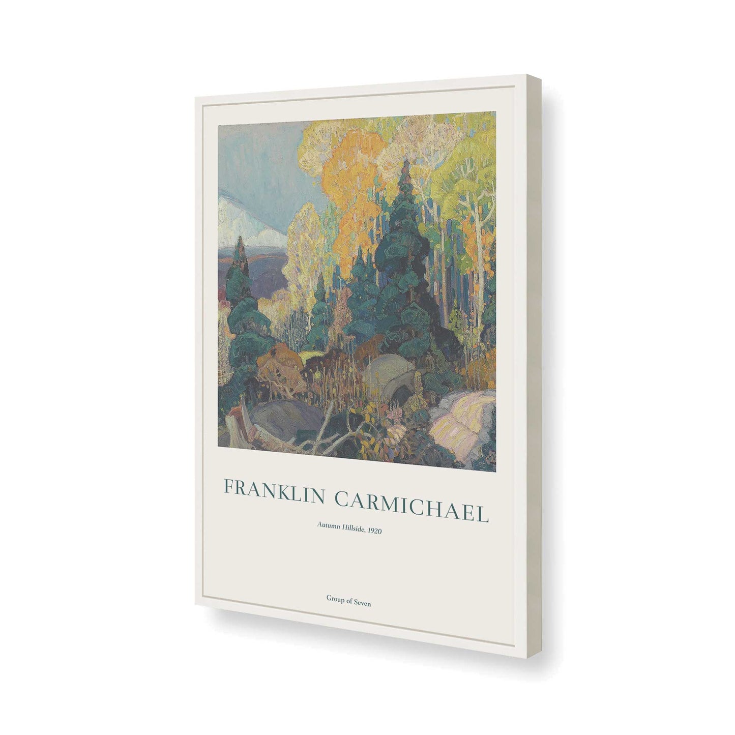 [Color:Opaque White], Picture of art in a Opaque White frame of the corner
