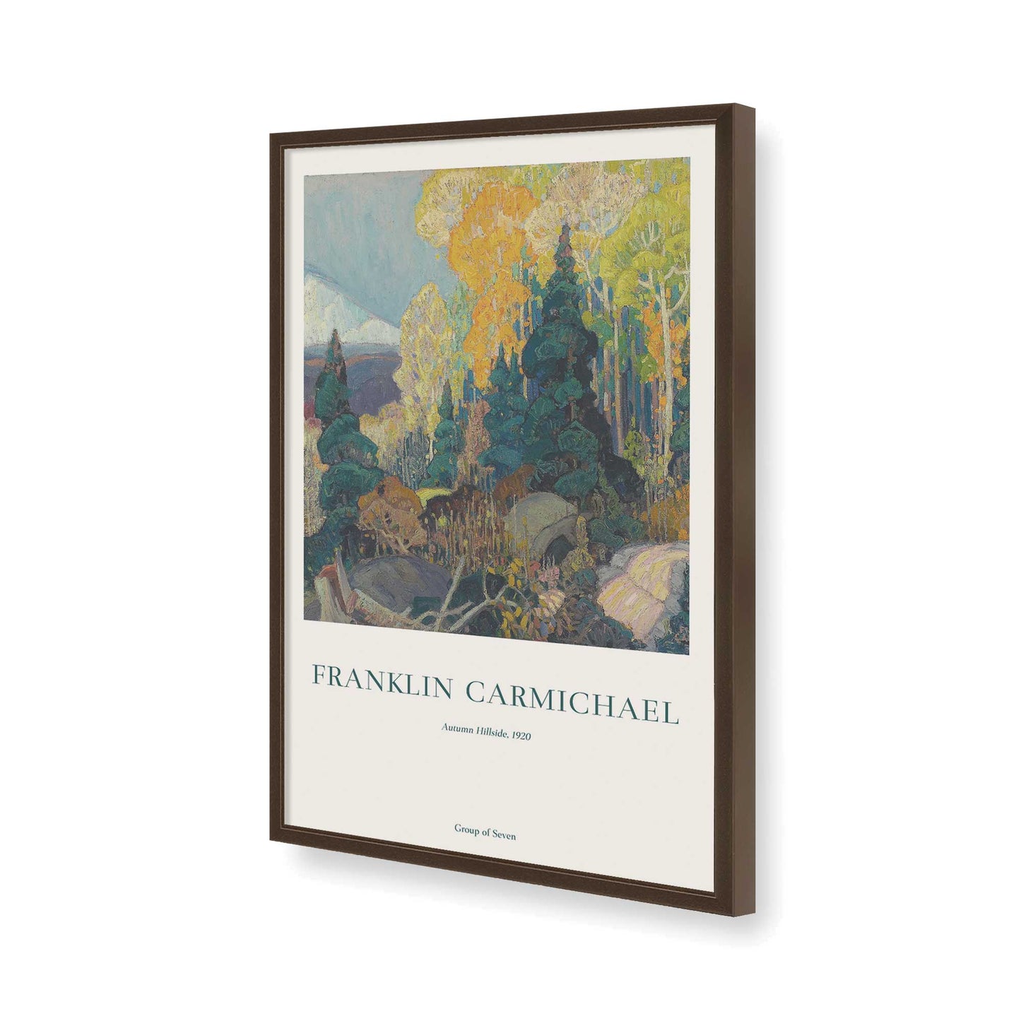 [Color:Belvinder Brown], Picture of art in a Belvinder Brown frame of the corner
