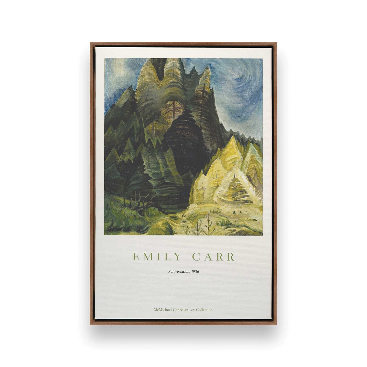 [Color:Walnut], Picture of art in a Walnut frame