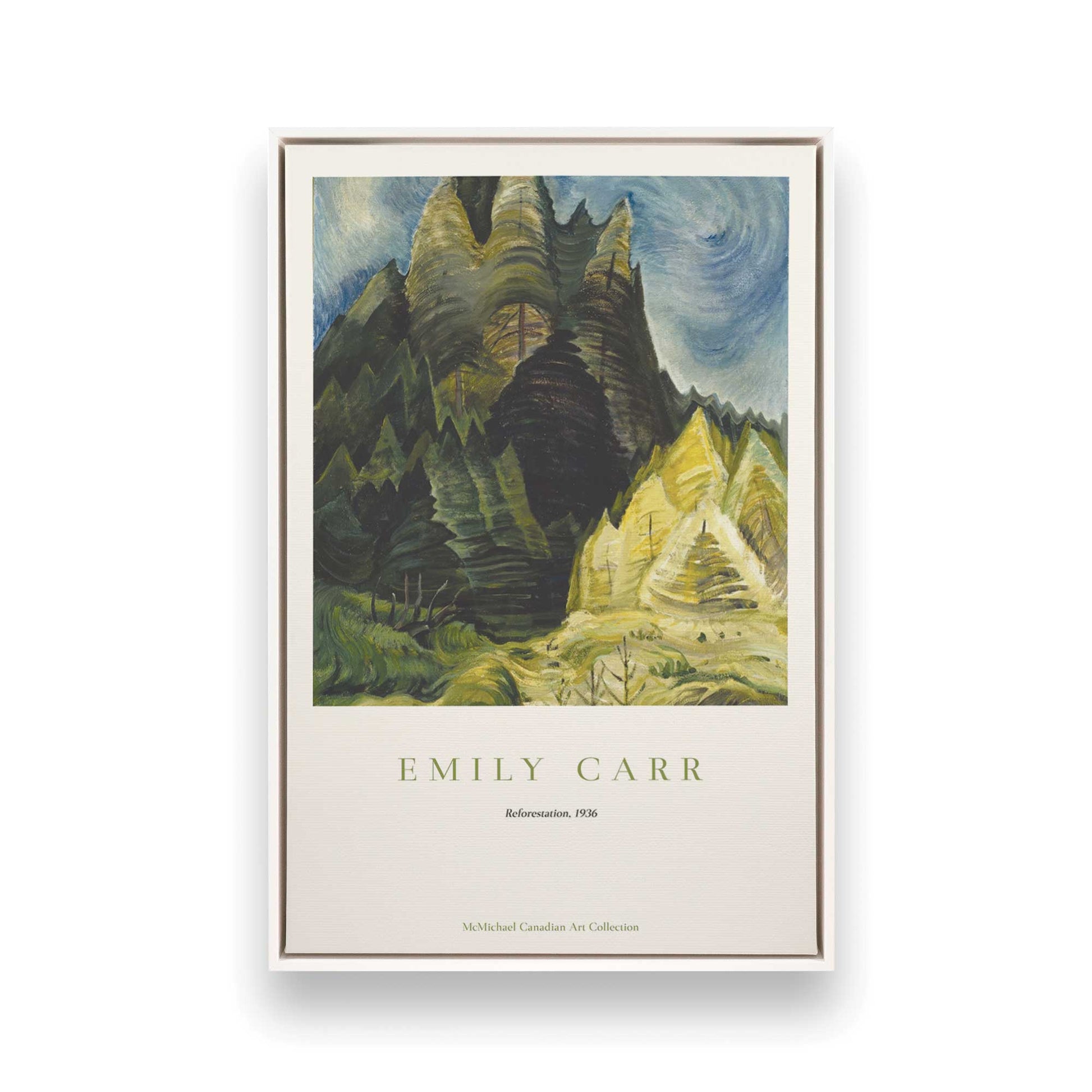 [Color:Opaque White], Picture of art in a White frame