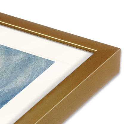 [Color:Polished Gold], Picture of art in a Polished Gold frame at an angle