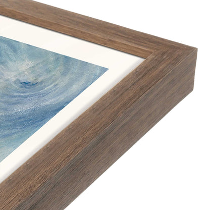 [Color:Walnut], Picture of art in a Walnut frame at an angle