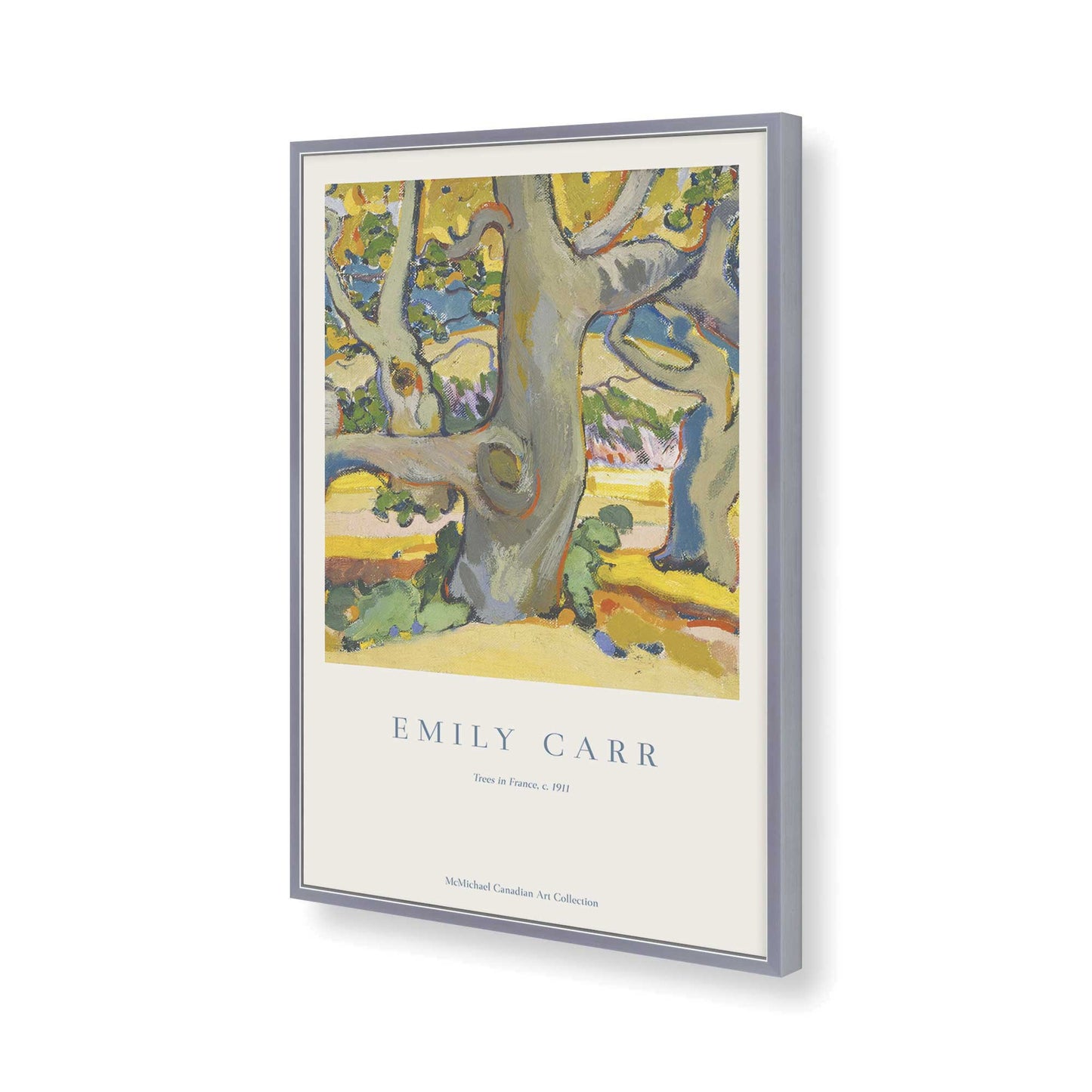 [Color:Polished Chrome], Picture of art in a Polished Chrome frame of the corner