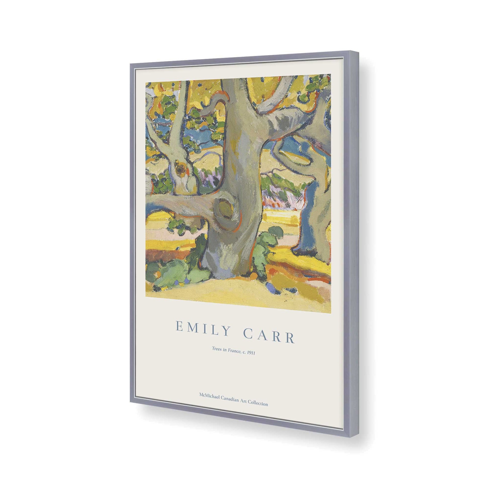 [Color:Polished Chrome], Picture of art in a Polished Chrome frame of the corner