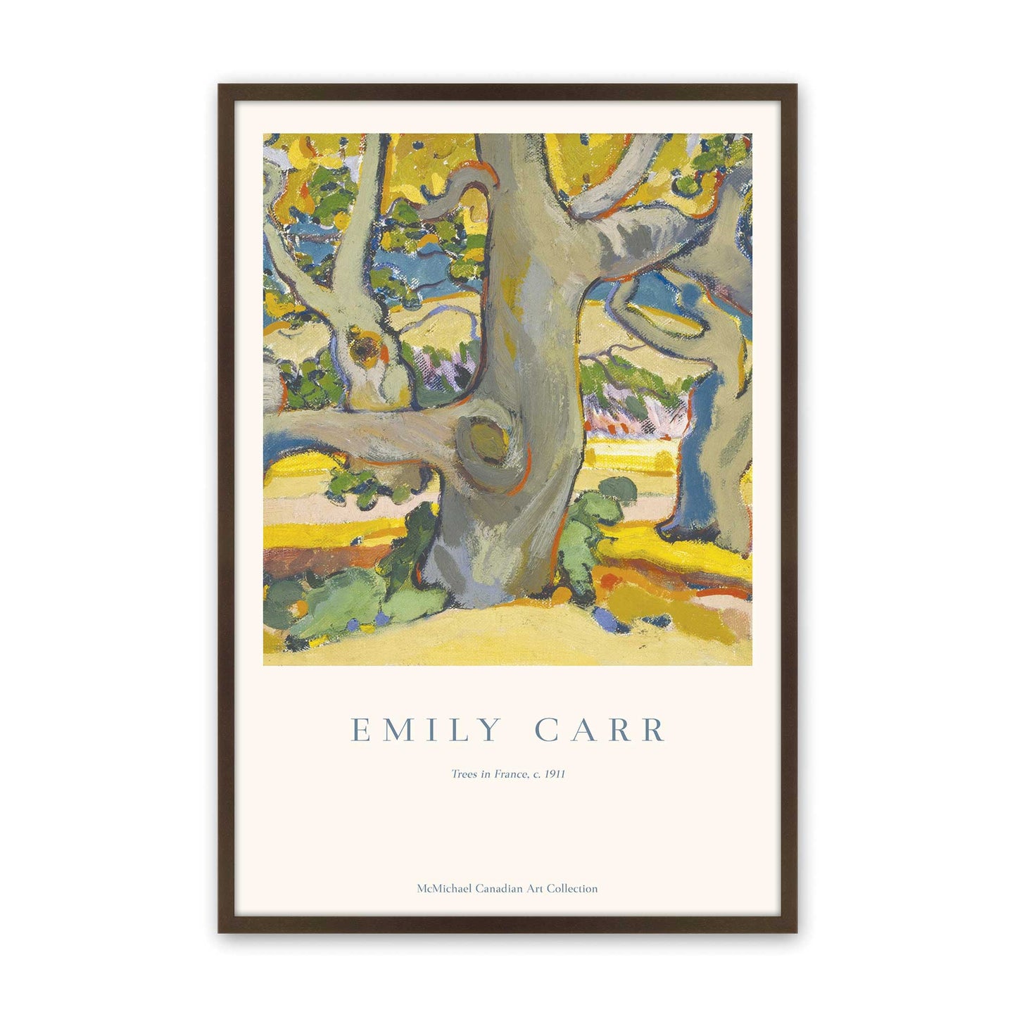 [Color:Belvinder Brown], Picture of art in a Belvinder Brown frame
