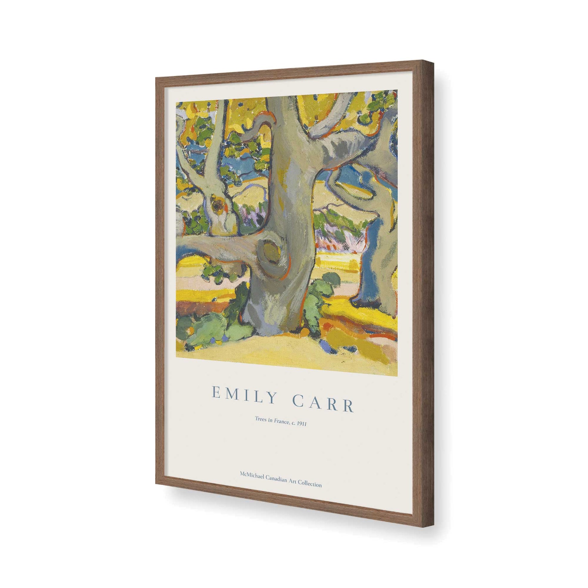 [Color:Walnut], Picture of art in a Walnut frame of the corner