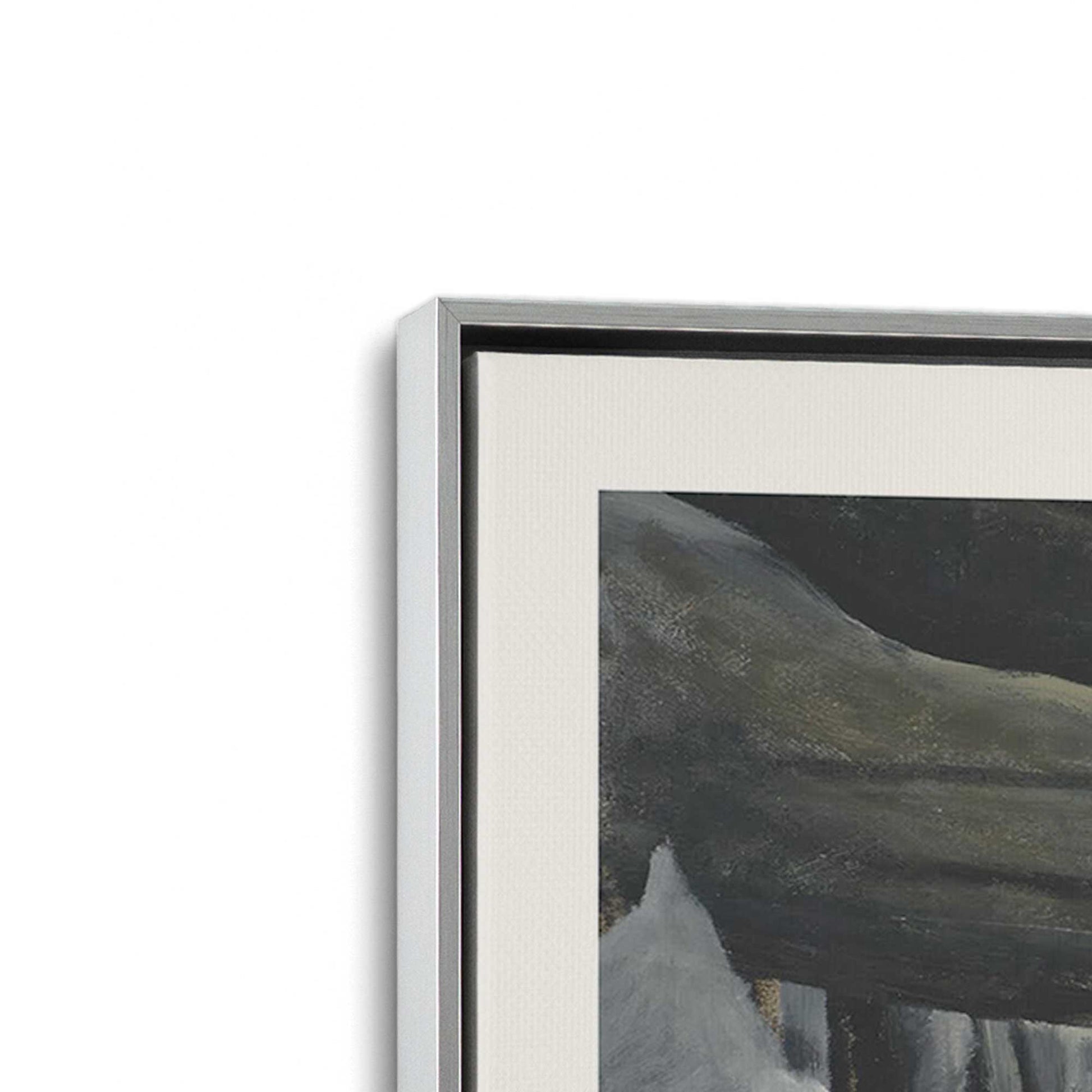 [Color:Polished Chrome], Picture of art in a Polished Chrome frame at an angle