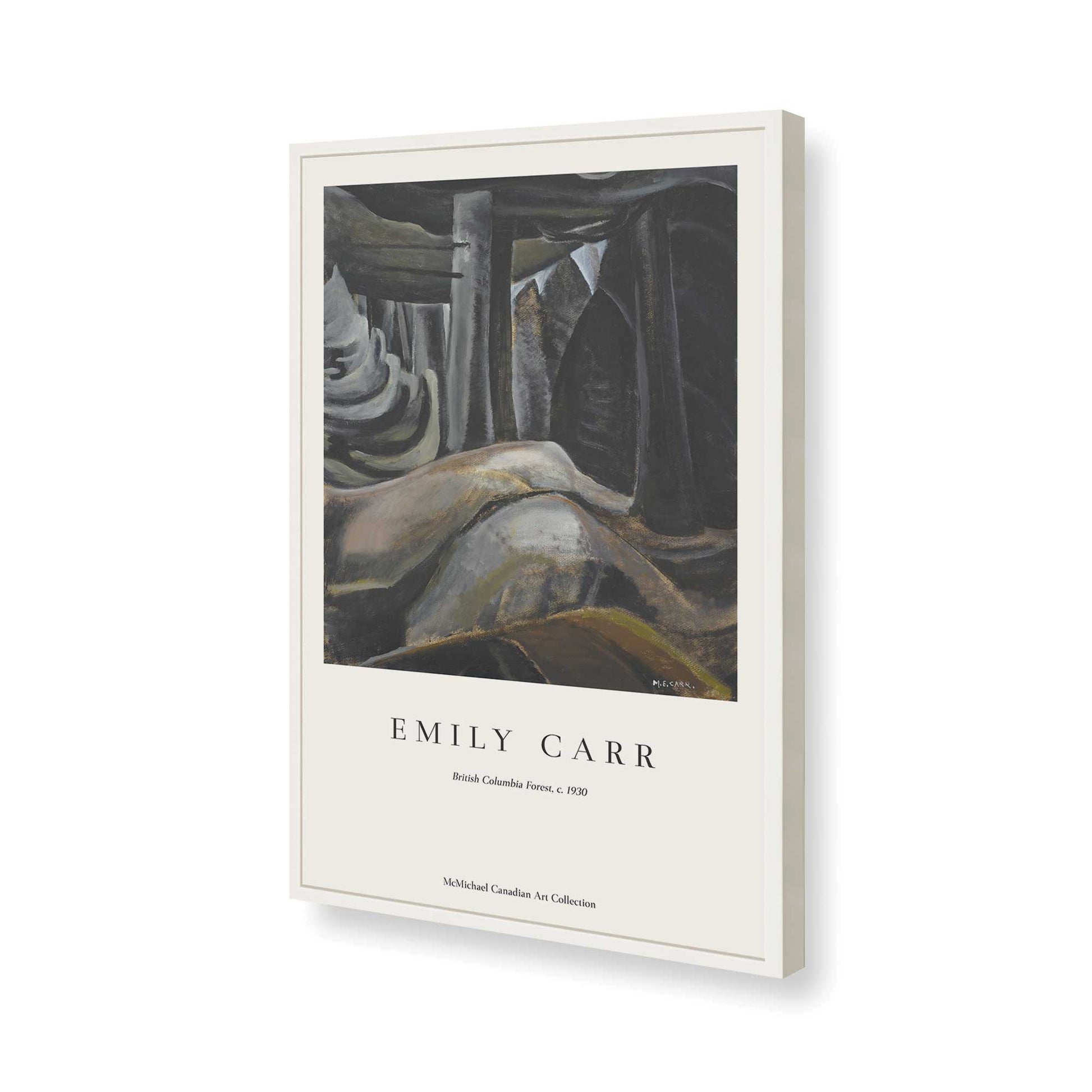 [Color:Opaque White], Picture of art in a Opaque White frame of the corner