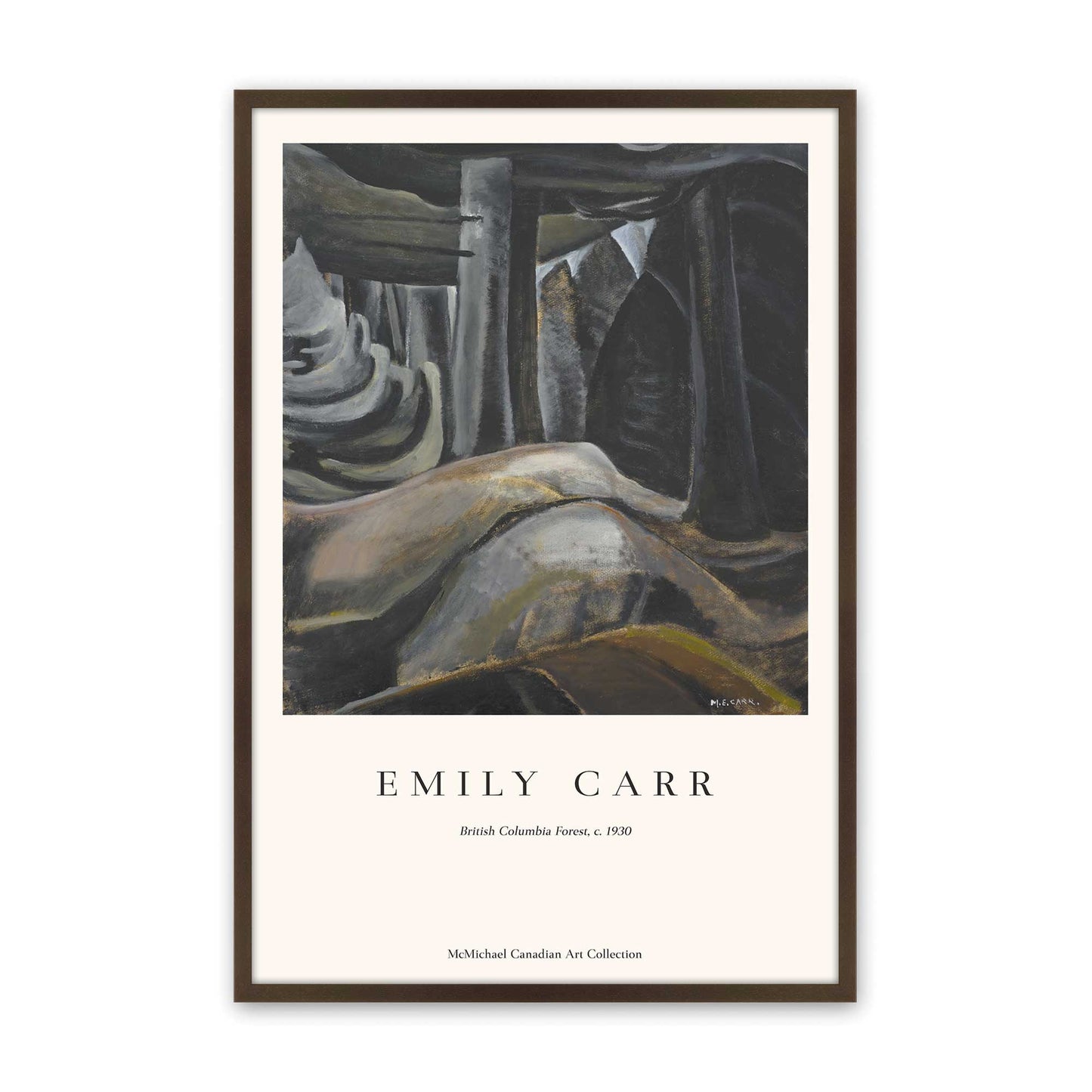 [Color:Belvinder Brown], Picture of art in a Belvinder Brown frame