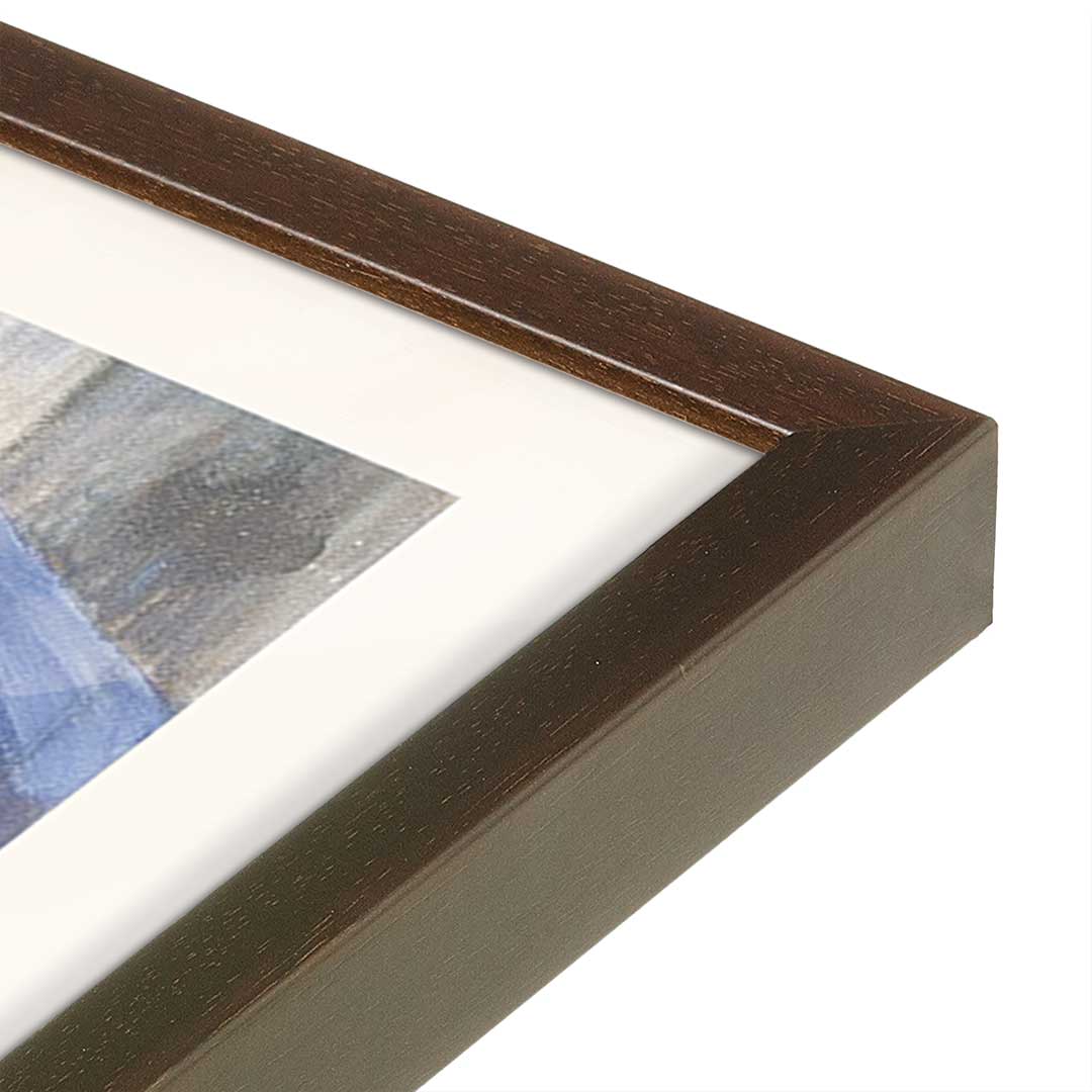 [Color:Belvinder Brown], Picture of art in a Belvinder Brown frame at an angle