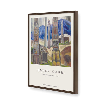 [Color:Brown], Picture of art in a Brown frame of the corner