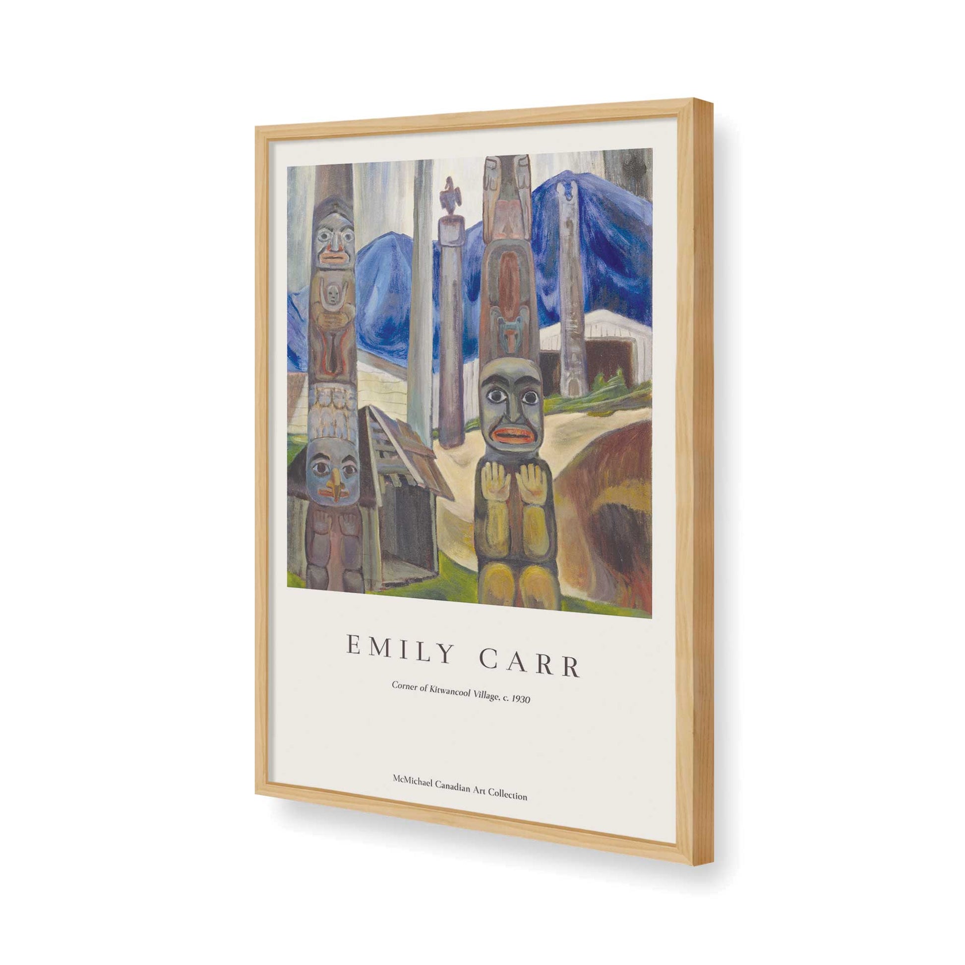 [Color:American Maple], Picture of art in a American Maple frame of the corner