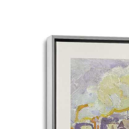 [Color:Polished Chrome], Picture of art in a Polished Chrome frame at an angle