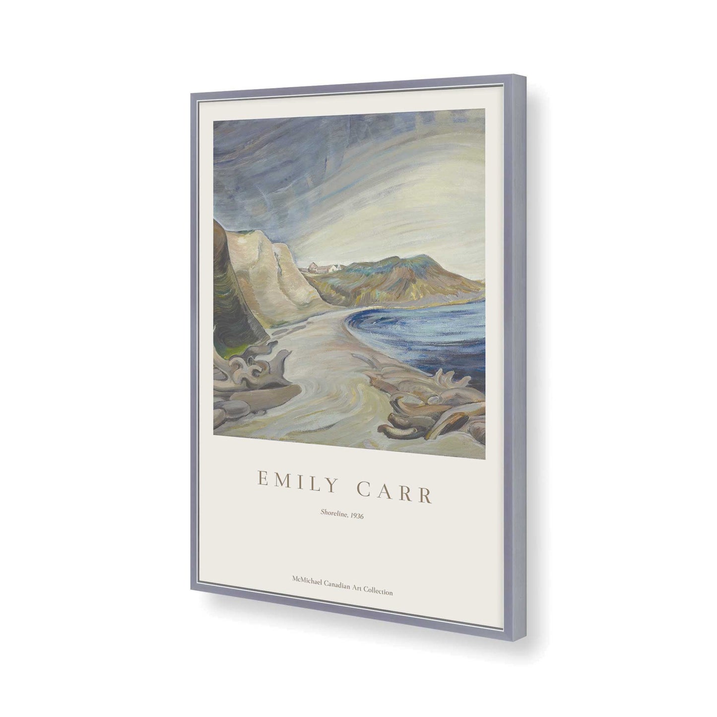 [Color:Polished Chrome], Picture of art in a Polished Chrome frame of the corner
