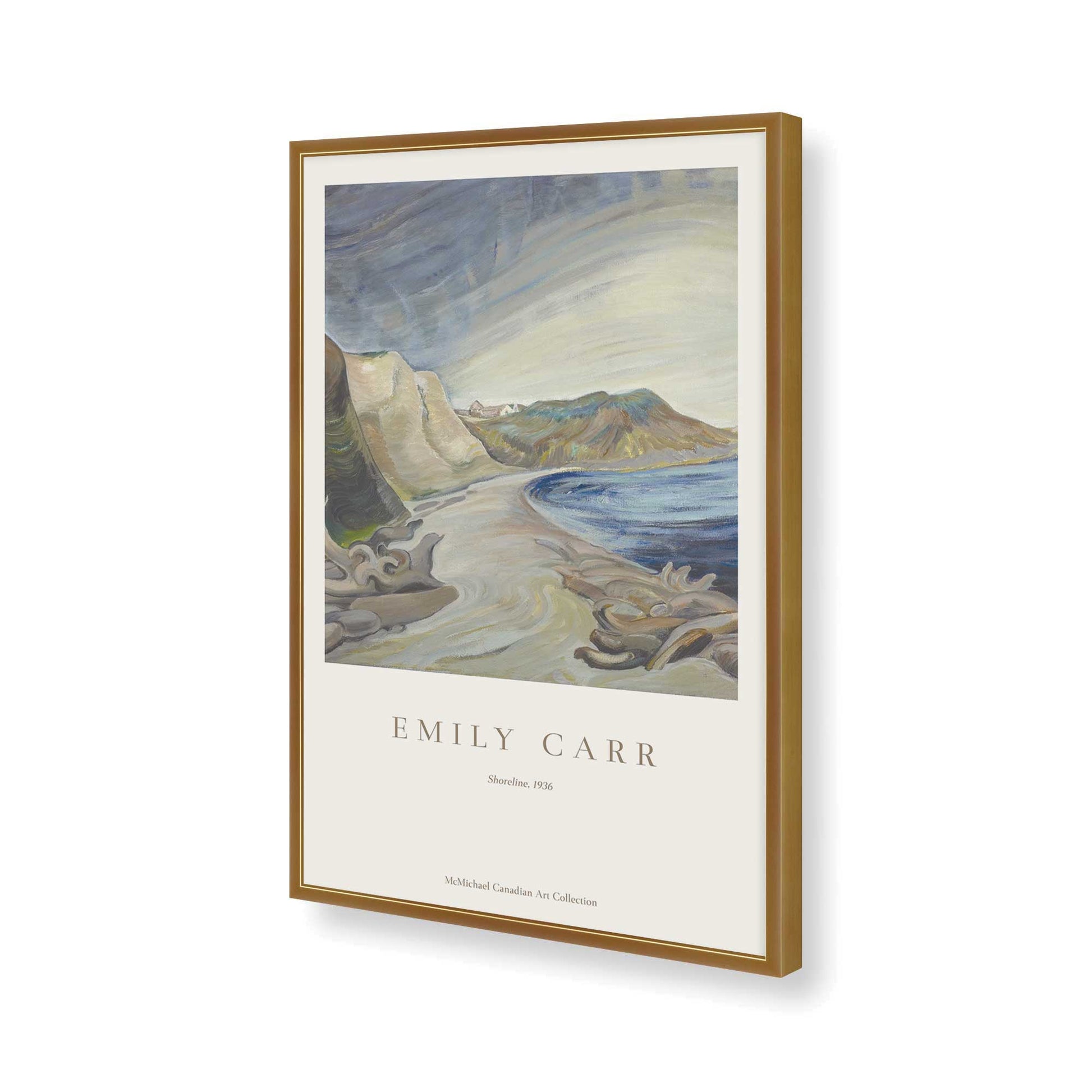 [Color:Polished Gold], Picture of art in a Polished Gold frame of the corner