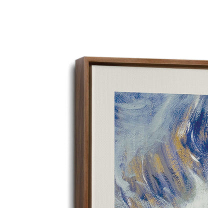 [Color:Walnut], Picture of art in a Walnut frame at an angle