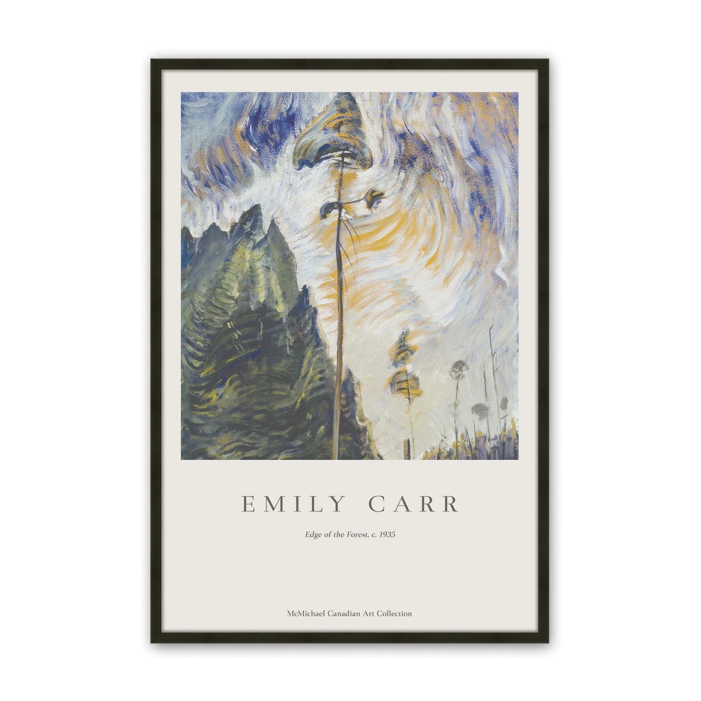 [Color:Satin Black], Picture of art in a Satin Black frame
