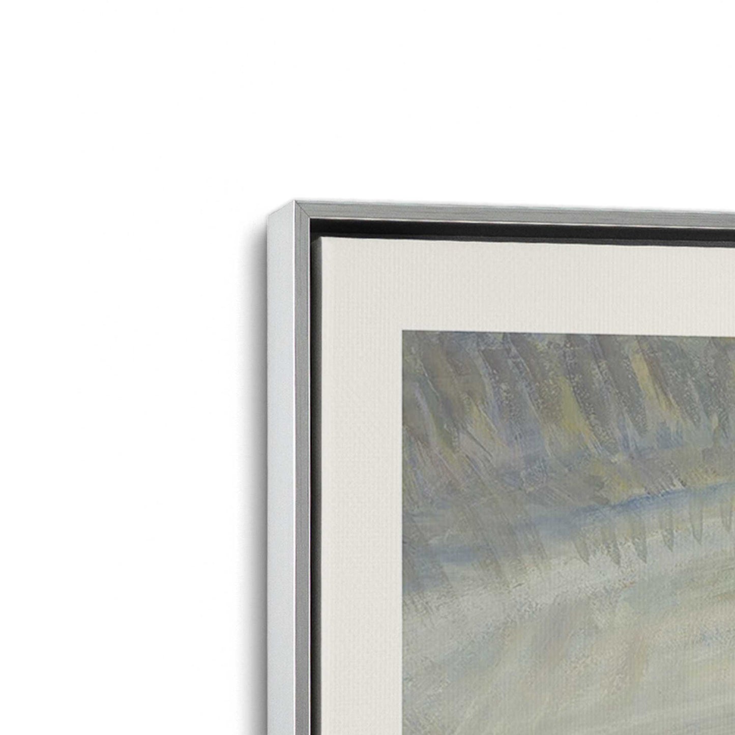 [Color:Polished Chrome], Picture of art in a Polished Chrome frame at an angle